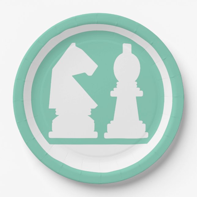 CHESS custom color paper plates (Front)