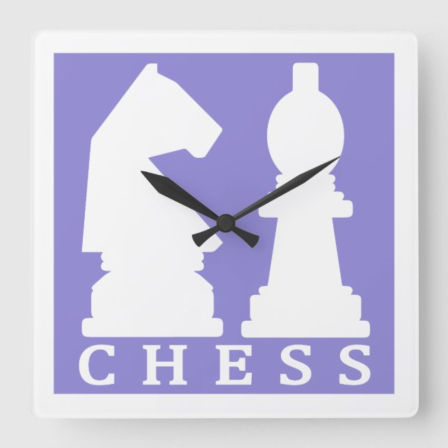 CHESS custom color wall clock (Front)
