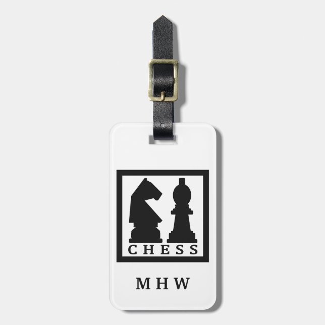 CHESS custom luggage tag (Front Vertical)