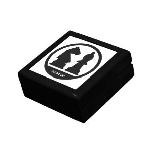 CHESS custom monogram & color gift / jewelry box