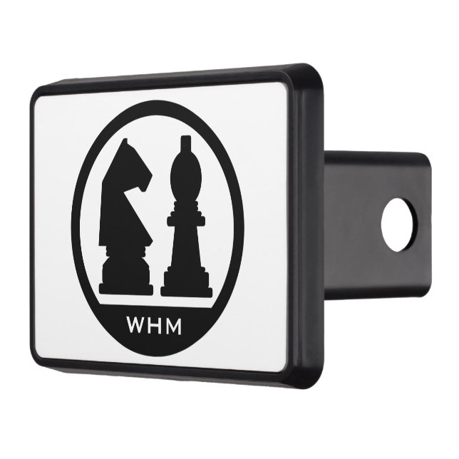 CHESS custom monogram & color hitch cover (Left)