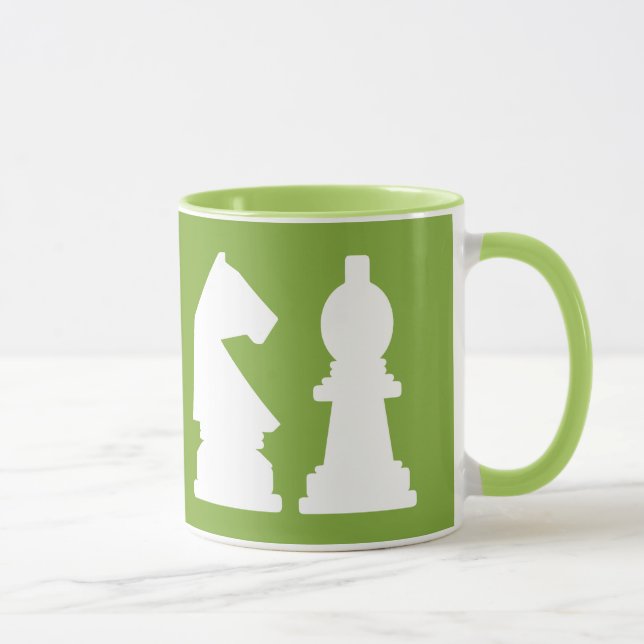 CHESS custom monogram & color mugs (Right)