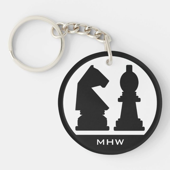 CHESS custom monogram key chain (Front)