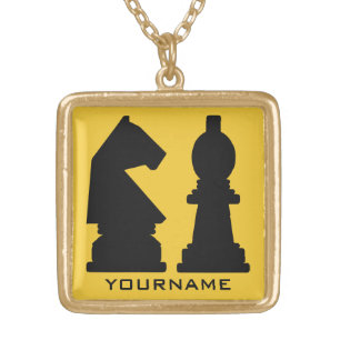 CHESS custom monogram necklace