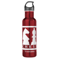 CHESS custom monogram water bottles