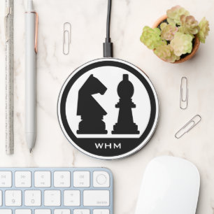 CHESS custom monogram Wireless Charger