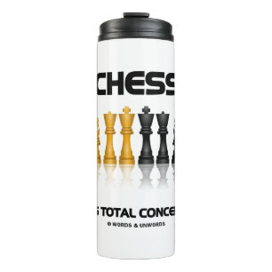 Chess Demands Total Concentration Chess Set Thermal Tumbler