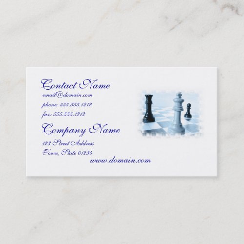 Chess Design Business Card