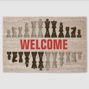 Chess Design Coir DoorMat Fiber Doormat