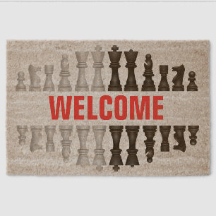 Chess Design Coir DoorMat Fiber Doormat