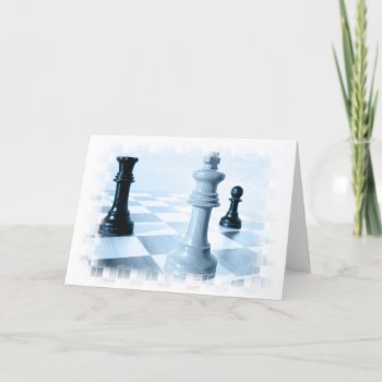 Chess Design Greeting Card by ChessStrategies at Zazzle