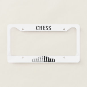 Chess Design License Plate Frame