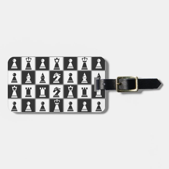 Chess Design Luggage Tag
