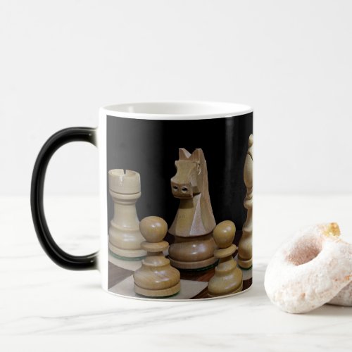 Chess design magic mug
