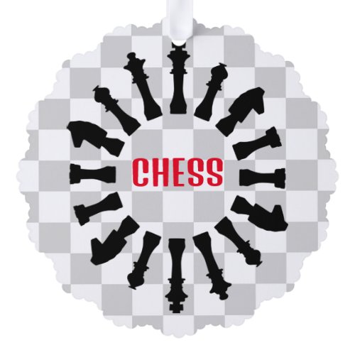 Chess Design Paper Ornament Card