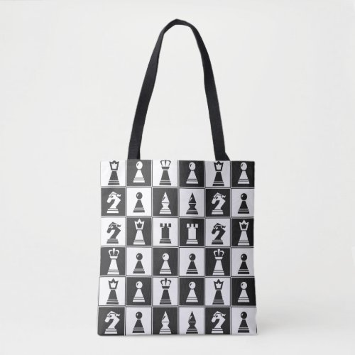 Chess Design Tote Bag