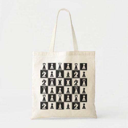 Chess Design Tote Bag