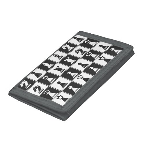 Chess Design Trifold Wallet