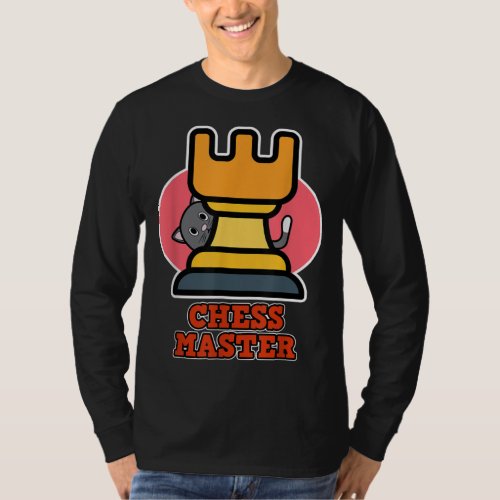 Chess Design with Cats for Men and Women Chess Mas T_Shirt