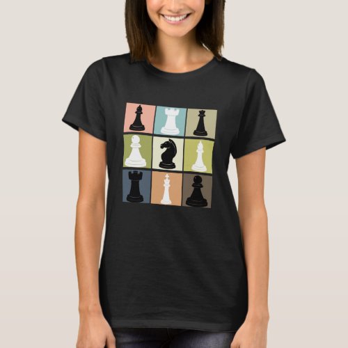Chess Design With Chessboard For Chess Player T_Shirt