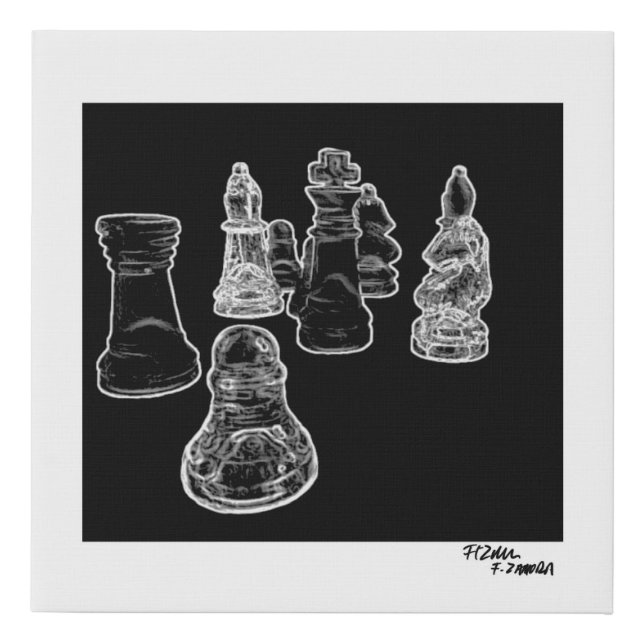 Chess Faux Canvas Print (Front)