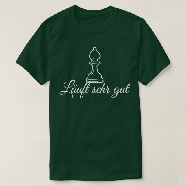 Chess Figure Runner Chess Game Chess Player T-Shirt (Design Front)