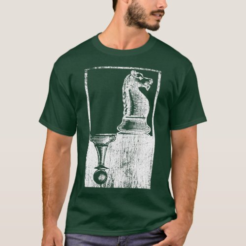 Chess figures farmer horse T_Shirt