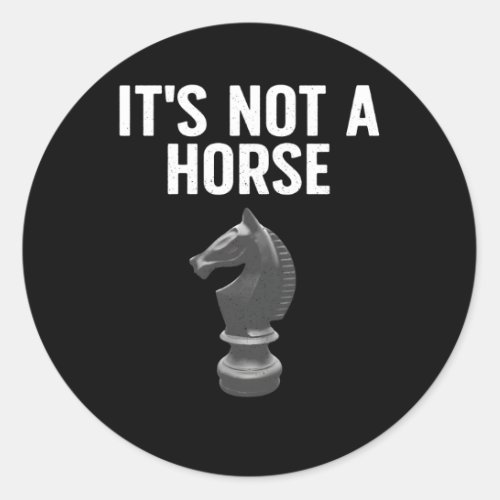 Chess For Chess Player Classic Round Sticker