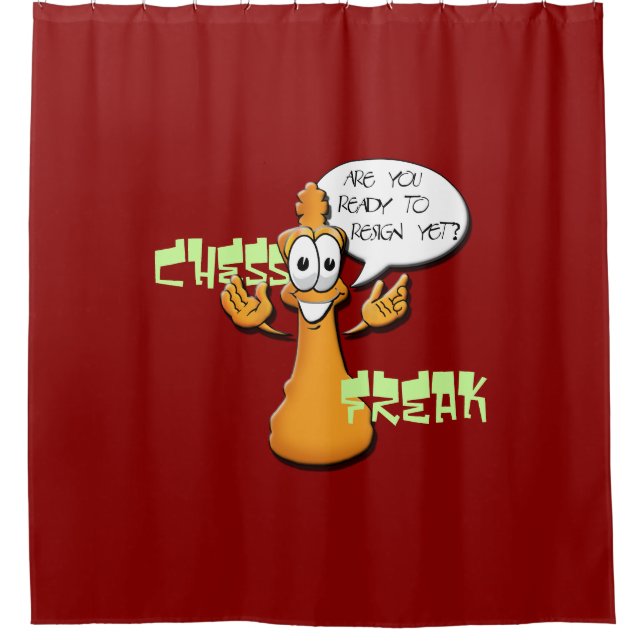 Chess Freak Shower Curtain (Front)