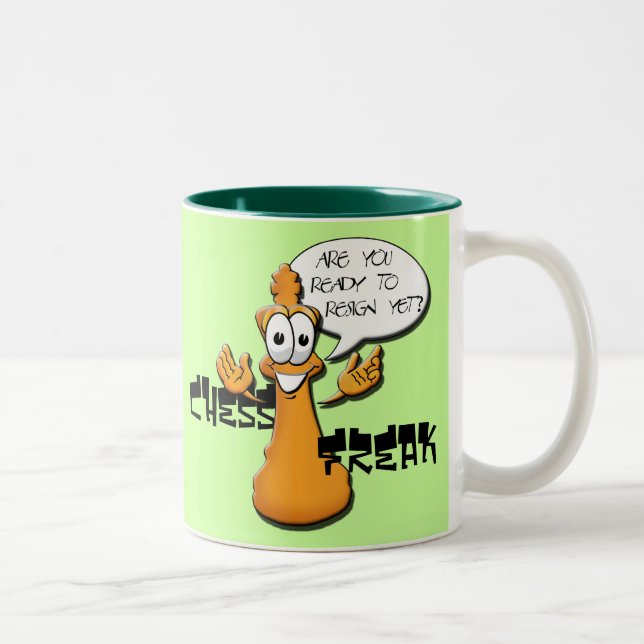 Chess Freak Two-Tone Coffee Mug (Right)