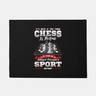 Chess Funny Quotes Humor Sayings Doormat