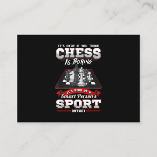 Chess Funny Quotes Humor Sayings Enclosure Card