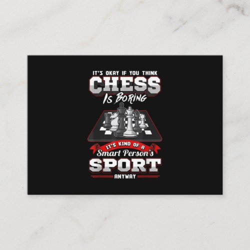 Chess Funny Quotes Humor Sayings Enclosure Card