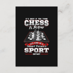 Chess Funny Quotes Humor Sayings Enclosure Card