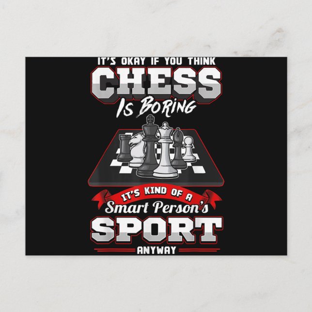 Chess Funny Quotes Humor Sayings Holiday Postcard (Front)