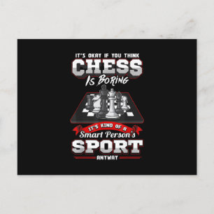 Chess Funny Quotes Humor Sayings Invitation Postcard