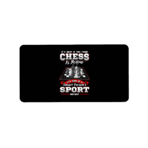 Chess Funny Quotes Humor Sayings Label