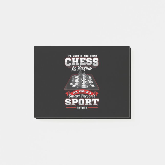Chess Funny Quotes Humor Sayings Post-it Notes (Front)