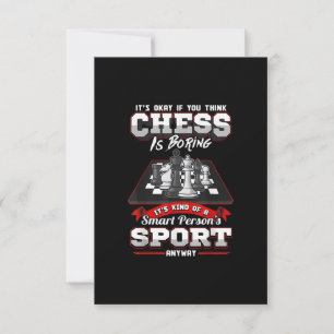 Chess Funny Quotes Humor Sayings RSVP Card