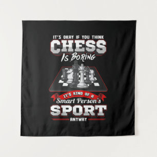 Chess Funny Quotes Humor Sayings Tapestry