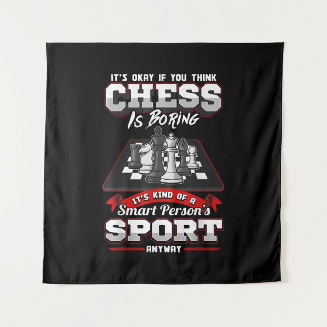 Chess Funny Quotes Humor Sayings Tapestry (Front)