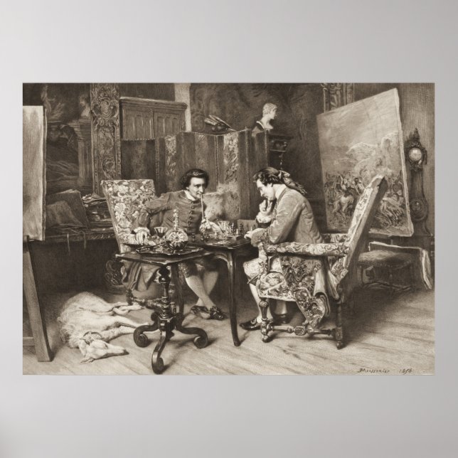 Chess Game 1898 Poster (Front)