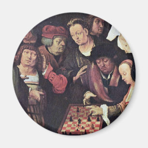 Chess Game By Leyden Lucas Van (Best Quality) Magnet