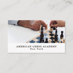 Chess Game, Chess Club Business Card