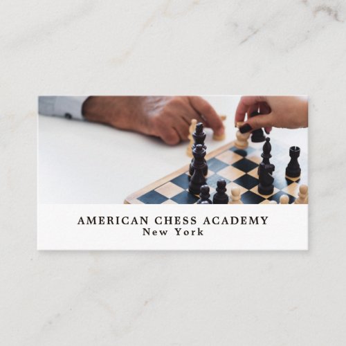 Chess Game Chess Club Business Card