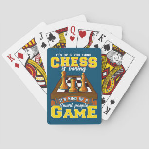 chess game is smart people funny chess player poker cards