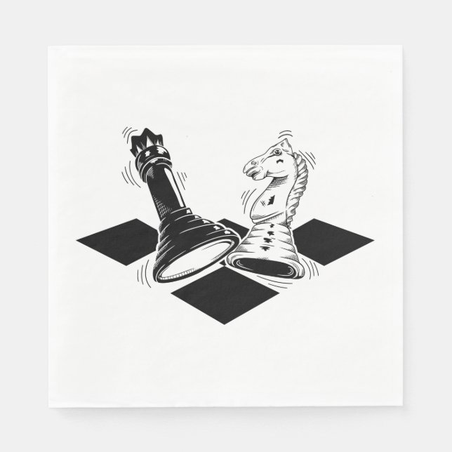 Chess Game Napkins (Front)