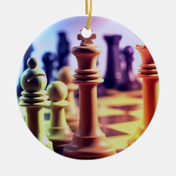 Chess Game Ornament by ChessStrategies at Zazzle