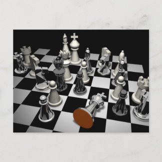chess game postcard