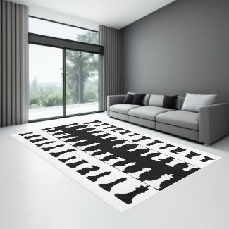 Chess Game Rug
